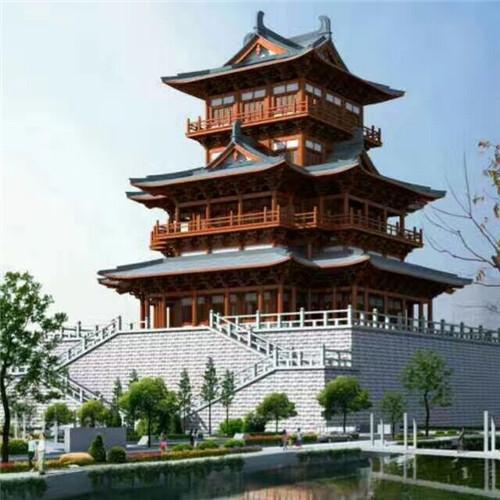 寺庙设计,鄂州寺庙,古建筑施工